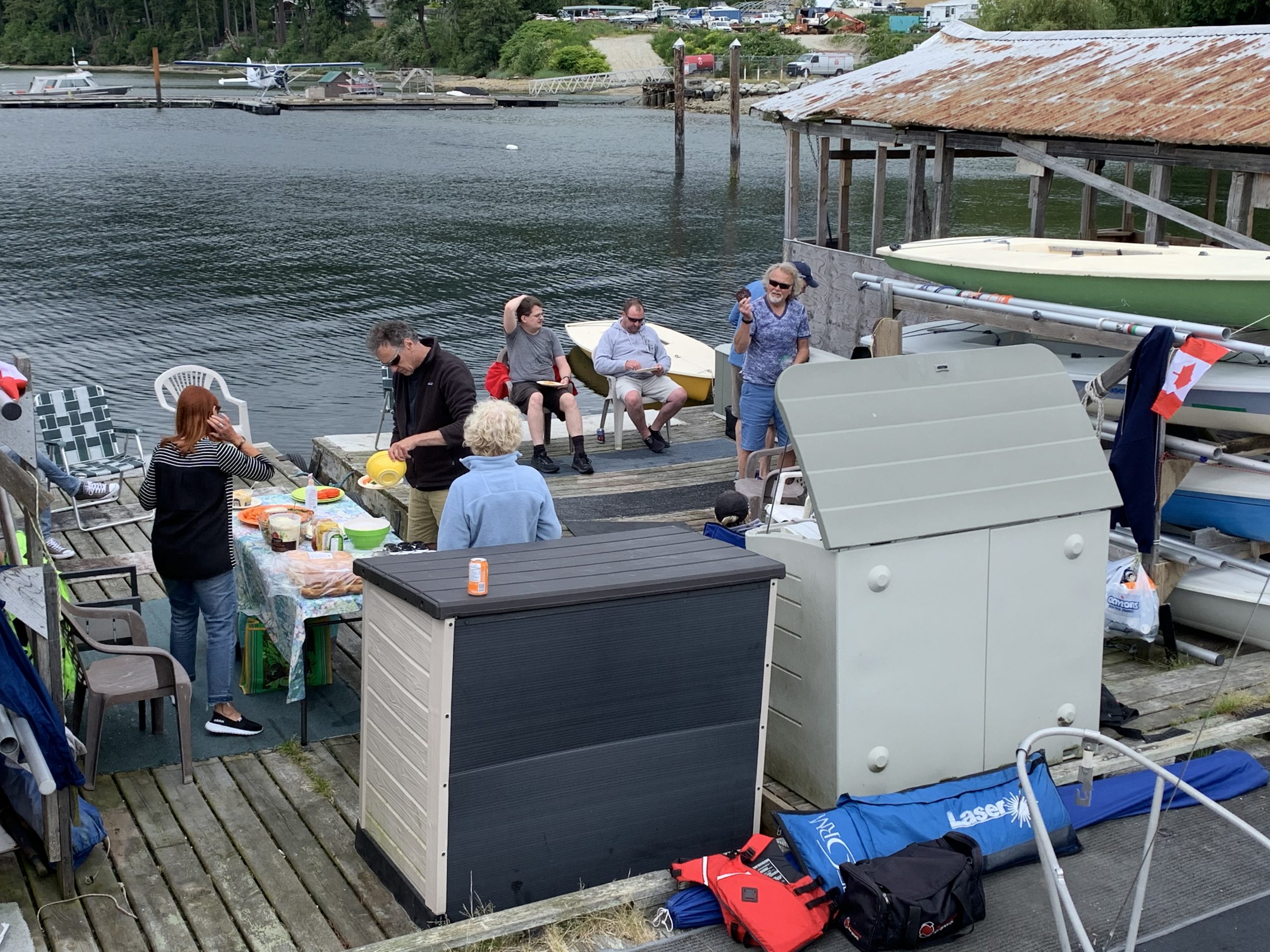 The SCSA Canada Day BBQ on the shores of Porpoise Bay